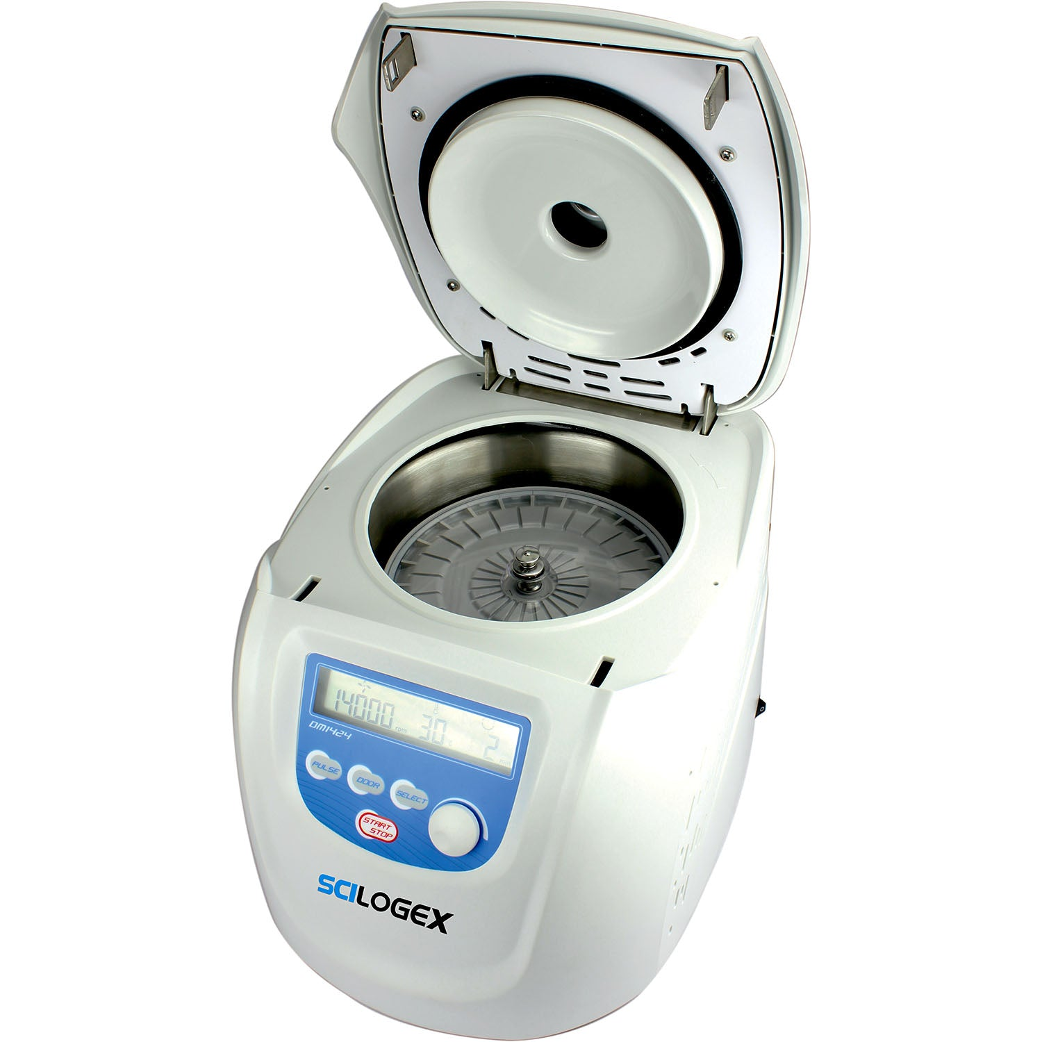 Scilogex SCI24H micro hematocrit centrifuge used for rapid blood sample separation in laboratory settings.