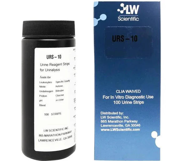 LW Scientific® Urine Reagent Test Strips, 100pcs/Vial