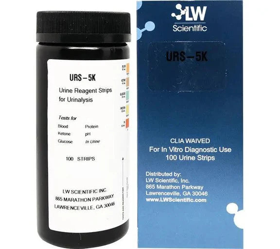 LW Scientific® Urine Reagent Test Strips, 100pcs/Vial