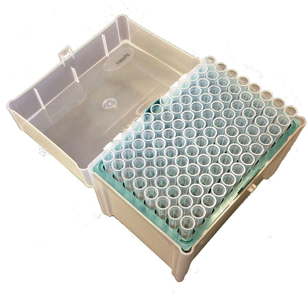 Scilogex® 100-1,000µL Universal Pipette Tips, Clear, Rack/8 x 96, 750008