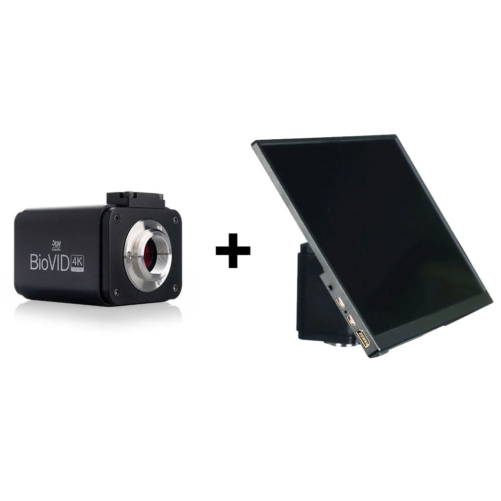 LW Scientific® BioVID™ 4K C-Mount Microscope Camera w/13.3" Monitor, BVC-4K16-TVK3