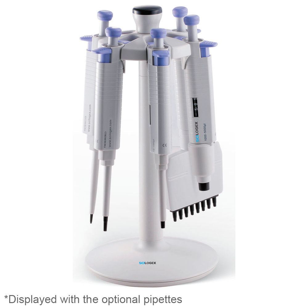 Scilogex® Linear/Carousel Pipette Stand (Holds 6 Pipettes)