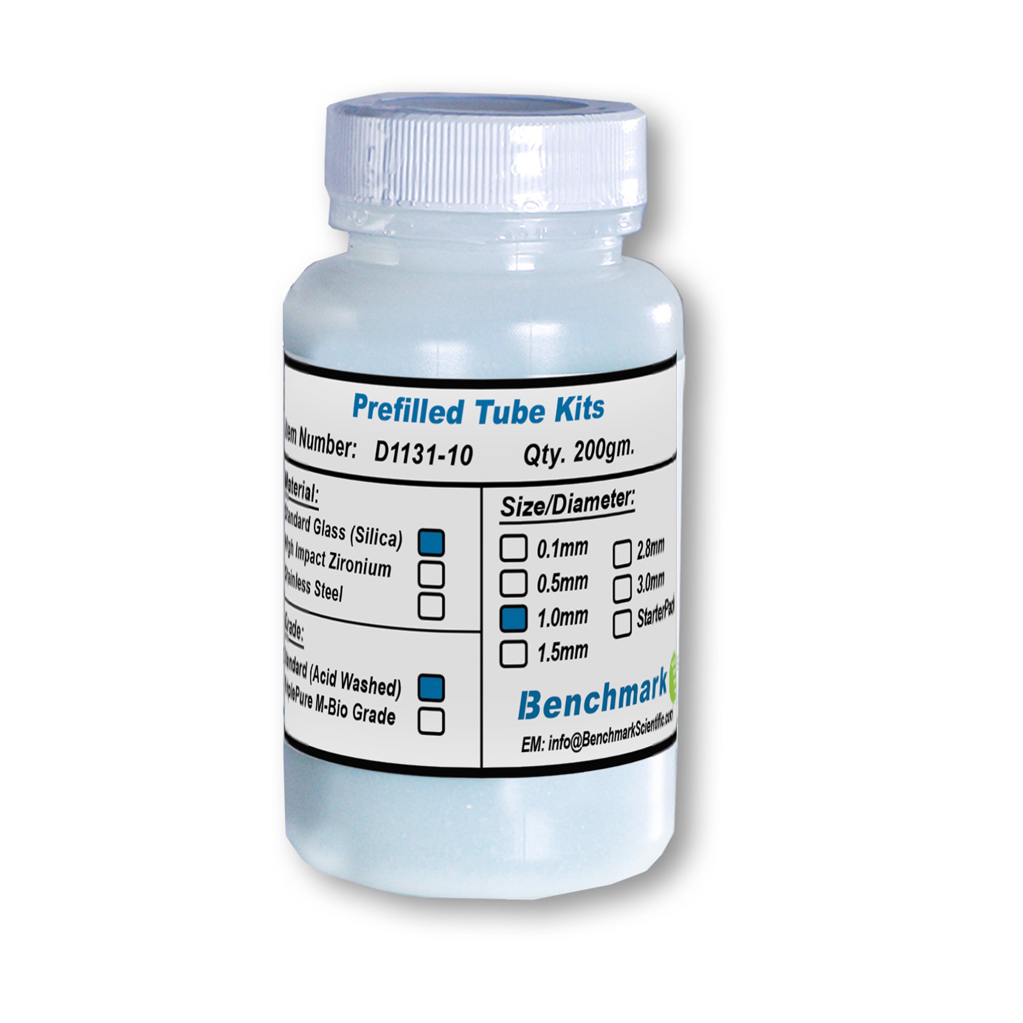 Benchmark Scientific 1.0mm Glass Beads D1131-10