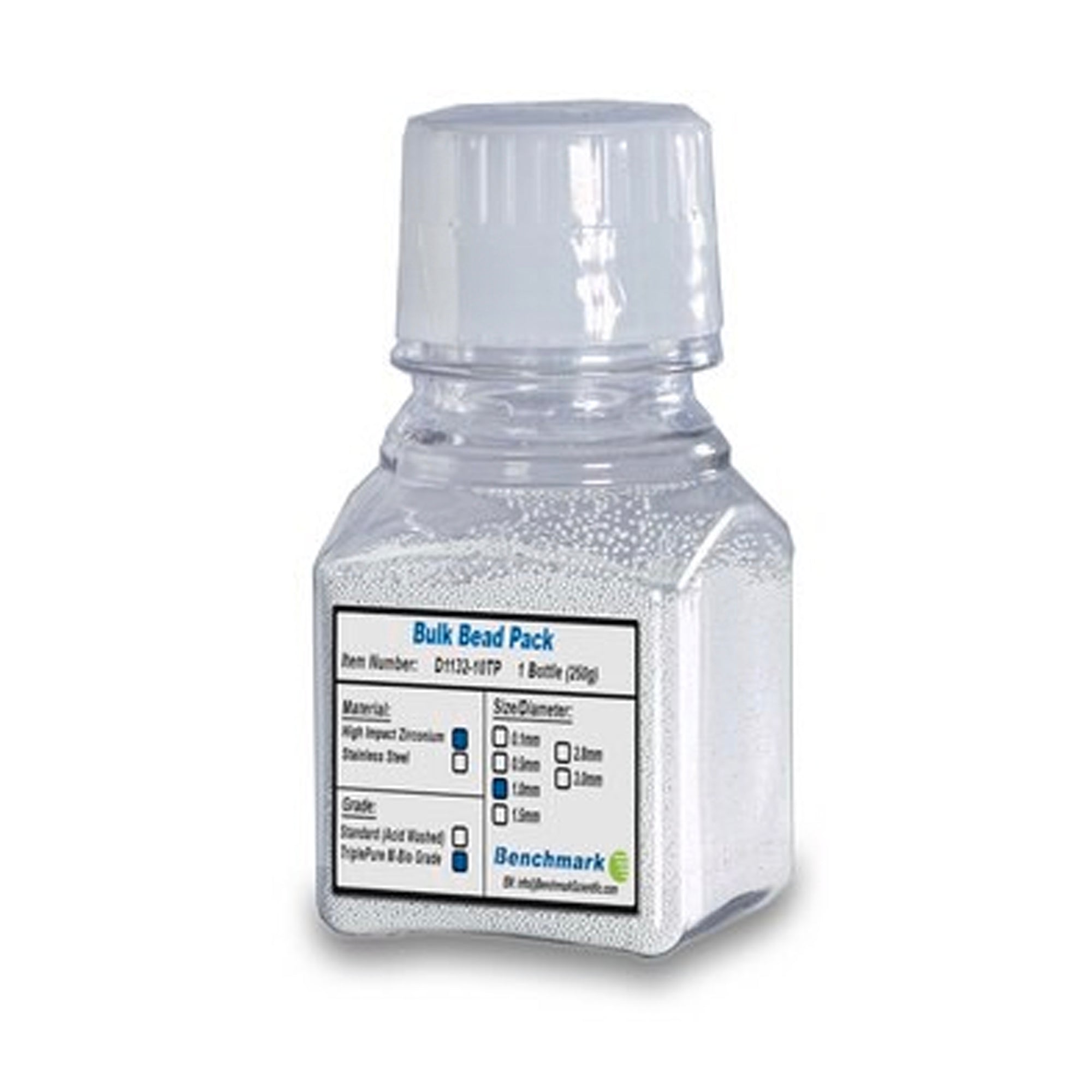 Benchmark Scientific D1132-10TP 1mm Zirconium Beads