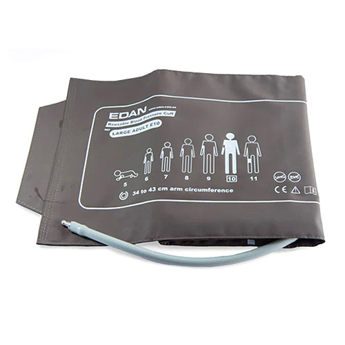 EDAN Cuff# E10 Reusable NIBP Cuff, Large Adult, 34-43cm, 11.57.40074 - MedLabAmerica.com