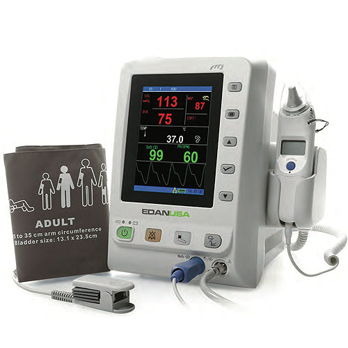 EDAN M3® Vital Signs Monitor, NIBP, PR, SpO2, Temperature, M3_NST - MedLabAmerica.com