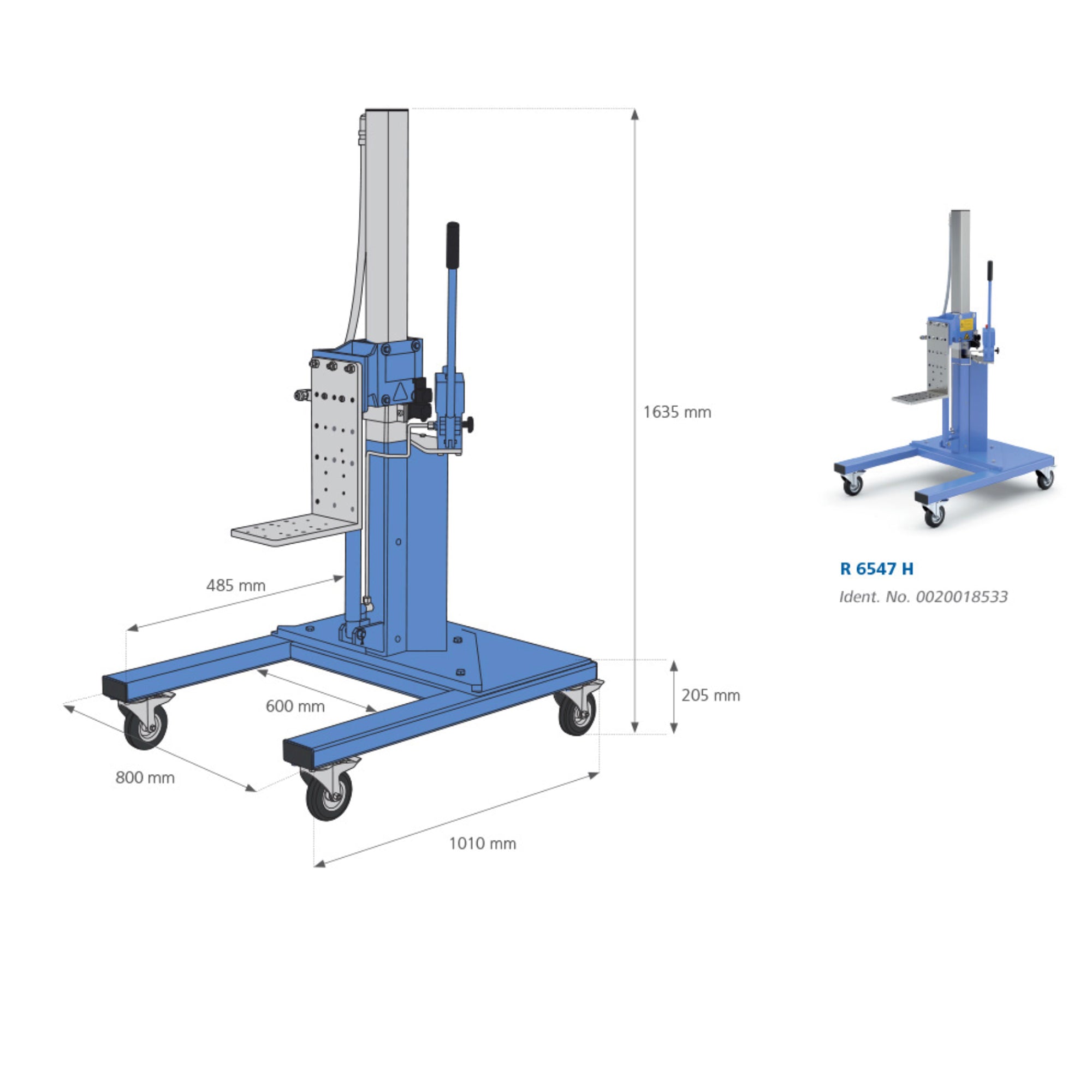 IKA® R 6547 H Heavy Duty Floor Stand, 20018533