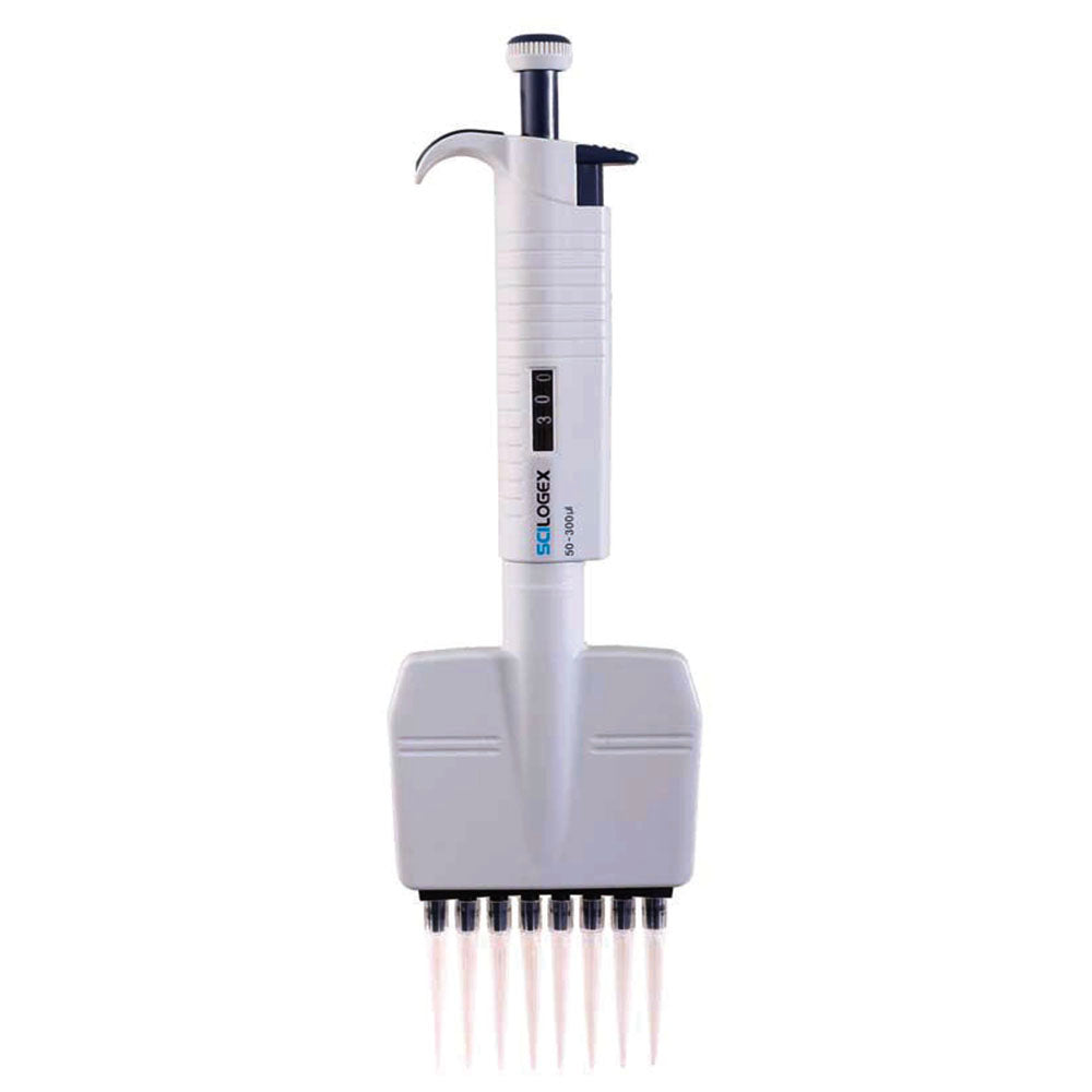 Scilogex® MicroPette™ 8 Channel Adjustable Pipette, 50-300µL, 71211212