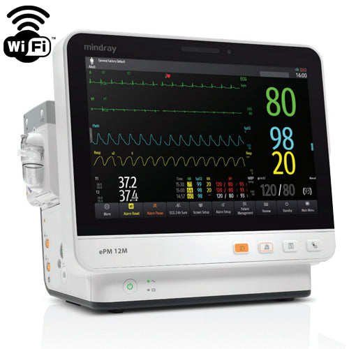 NEW ! Mindray EPM 12M Patient Monitor, 12" Touch Screen 121-001886-00