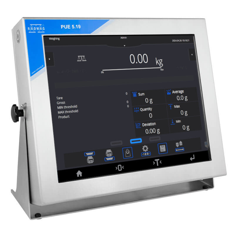 Radwag® PUE 5.19IR Stainless Steel Weighing Terminal WX-008-0037