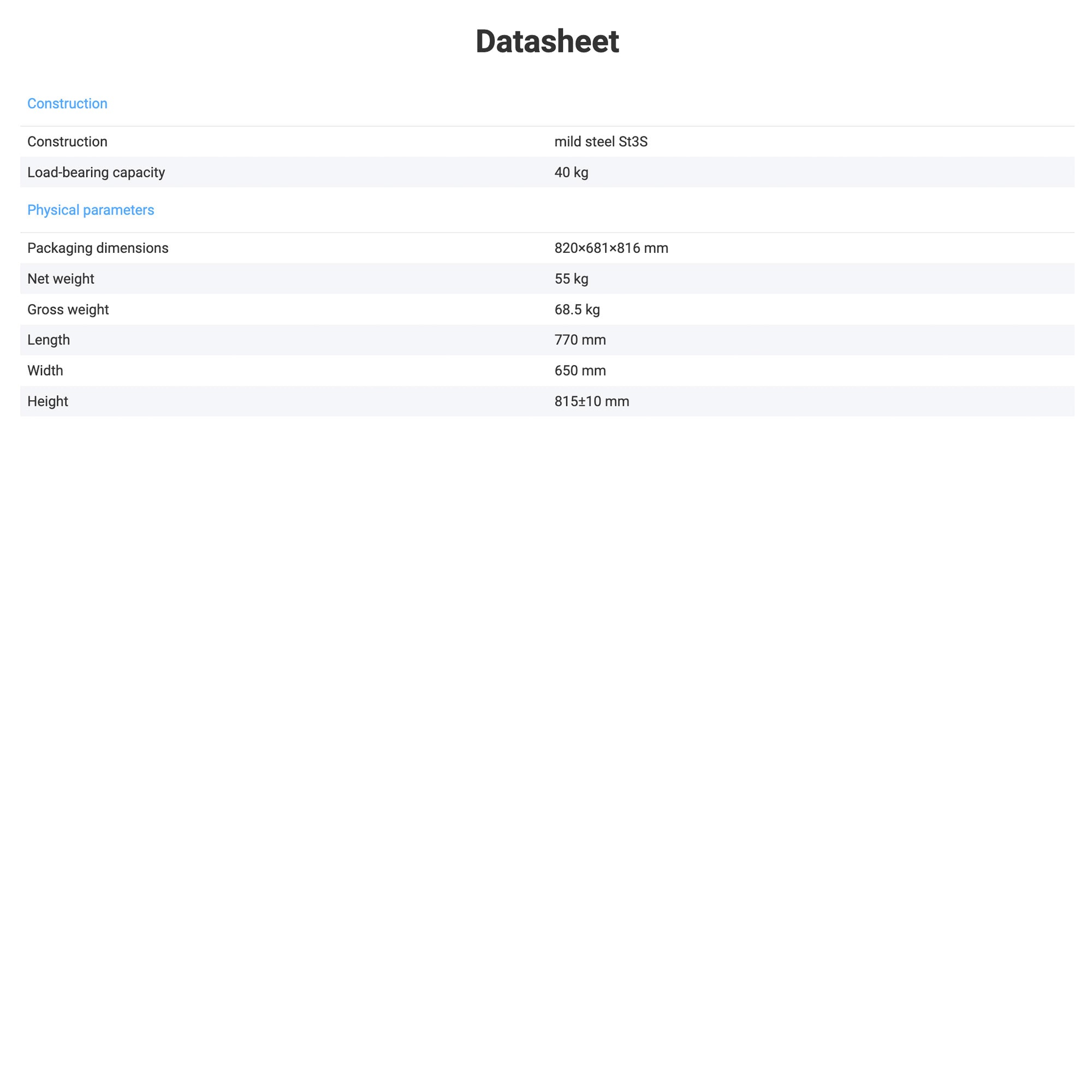 Radwag® SAL/T Anti-vibration Table WL-001-0107