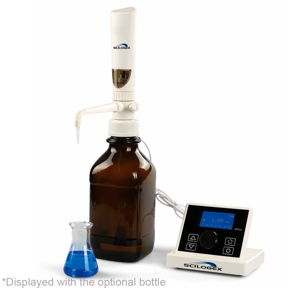 Scilogex® iFlow™ Motorized Bottle-top Dispenser w/LCD Display, 0.1-99.9ml, 73120105