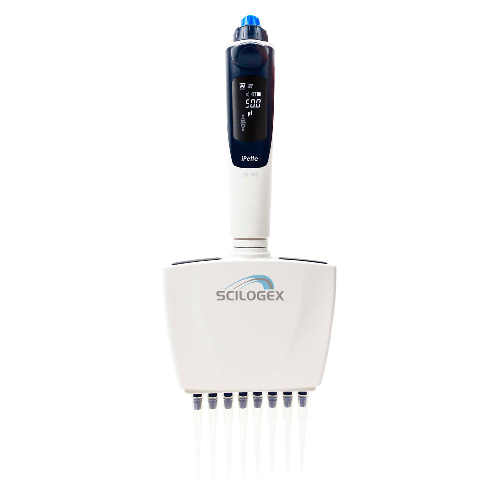 Scilogex® iPette™ PLUS 8 Ch. Electronic Pipette, 30-300µL, 71411231