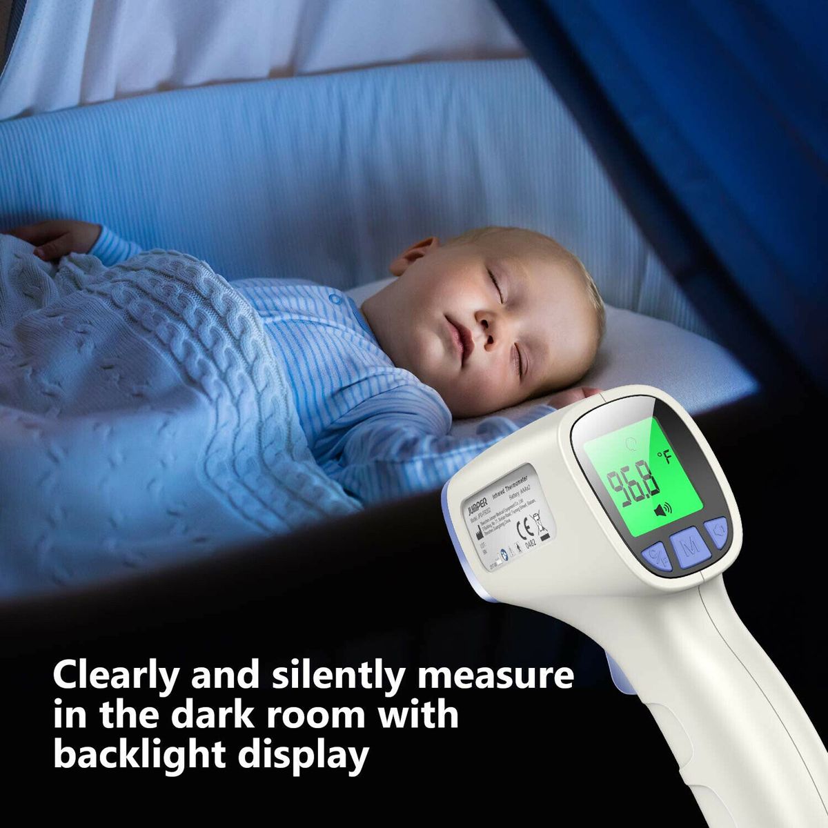 JUMPER® FDA Approved Non-contact Infrared Forehead Thermometer, JPD-FR202 - MedLabAmerica.com