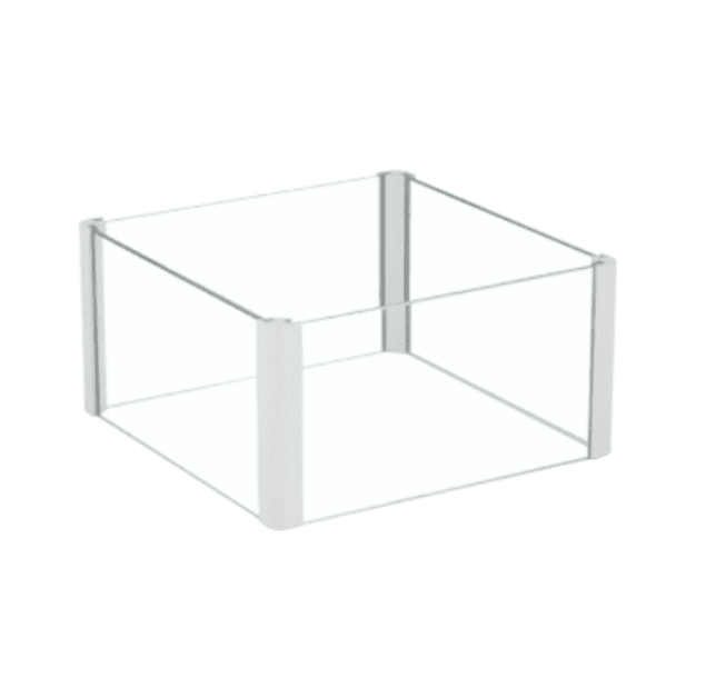 Radwag® Glass Made Draft Shield, 128mm x 128mm, WX-002-0012