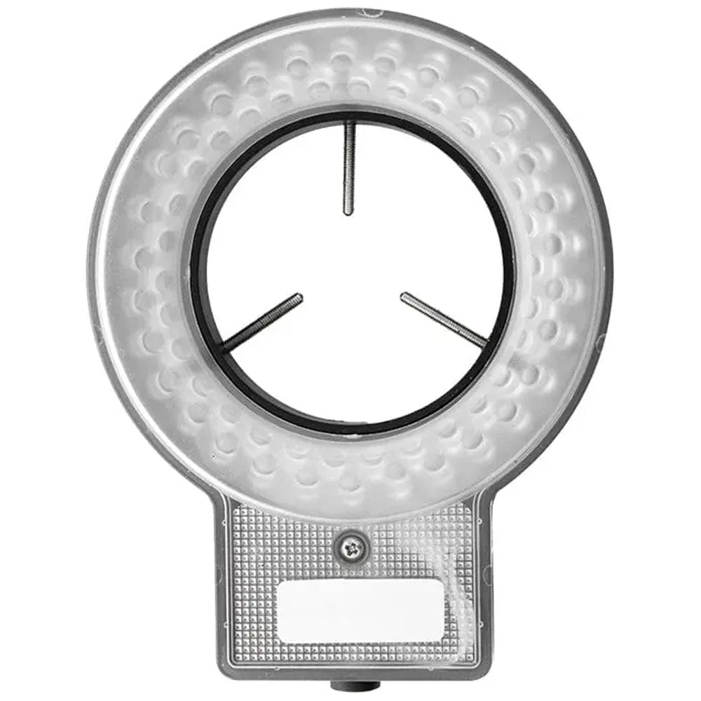 A segmented 60-LED ring light used for precision medical examinations.