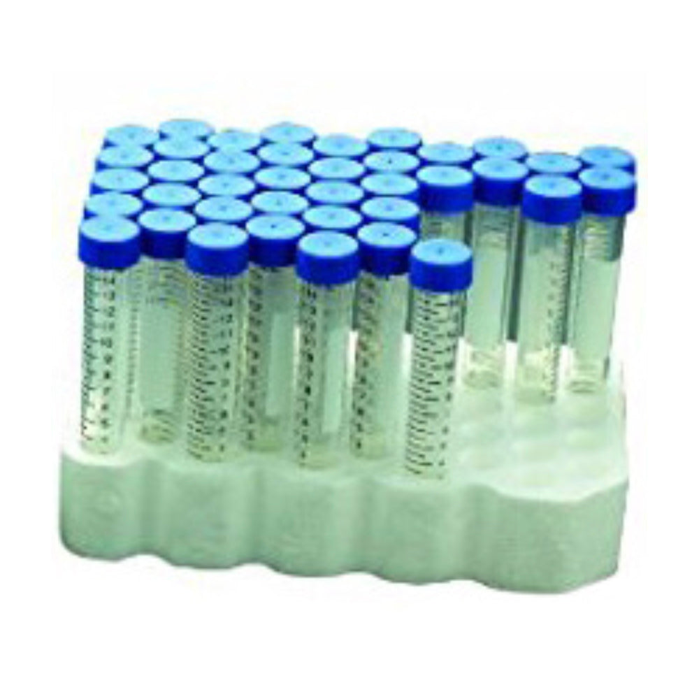 Scilogex® 15ml Polypropylene Centrifuge Tubes, Conical, Sterile, Foam Rack, Pack/300, 007105