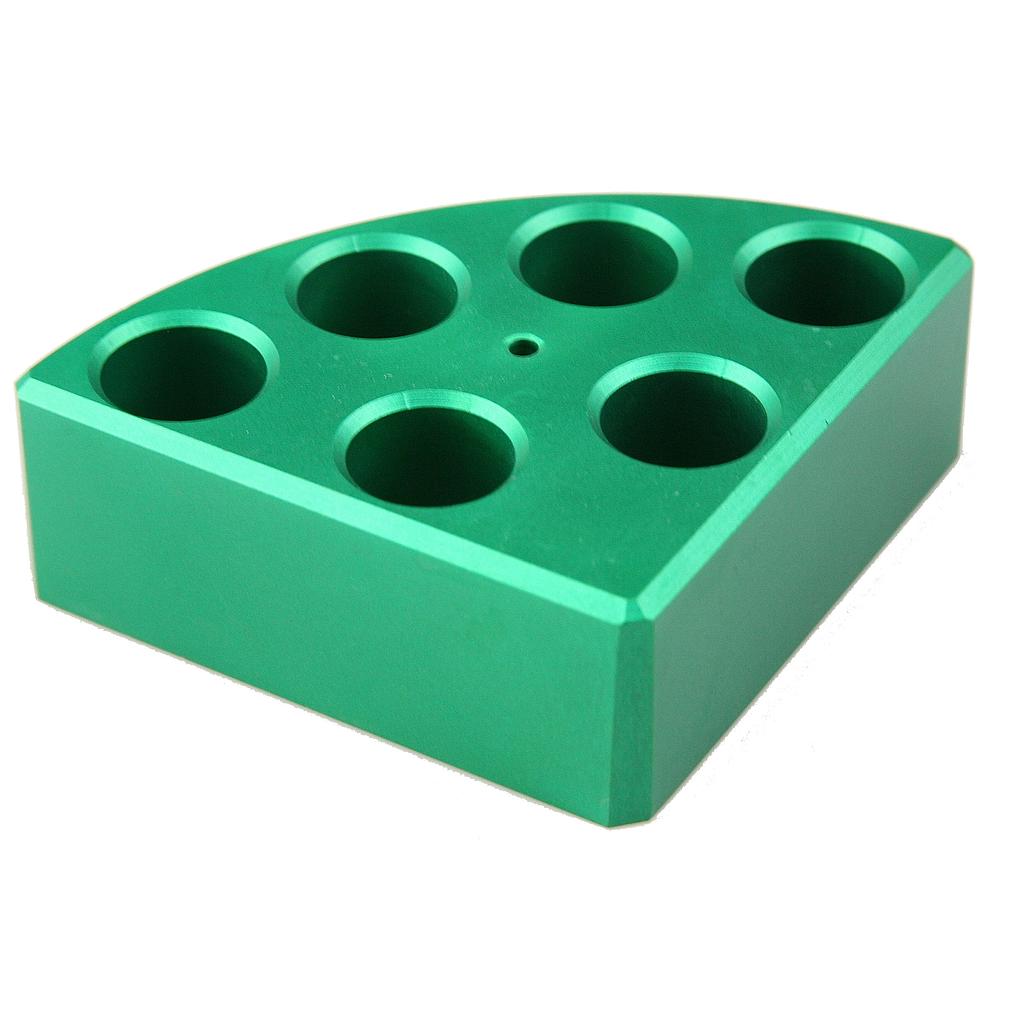 Scilogex® Green Quarter Reaction Block, (6 x 8ml Vessels), 18900048