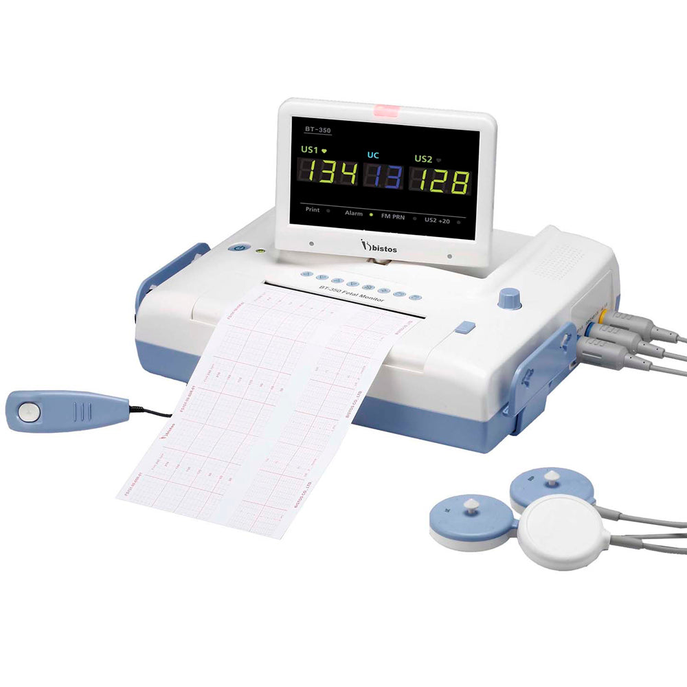 Bistos LED Display Antepartum Fetal Heart Rate Monitor for Twins, BT-350E - MedLabAmerica.com