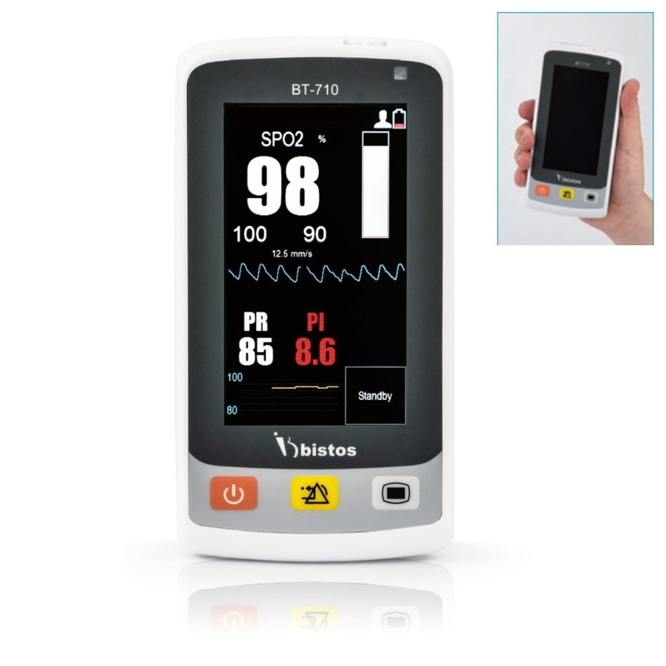 bistos BT-710 Handheld Pulse Oximeter Touch Screen