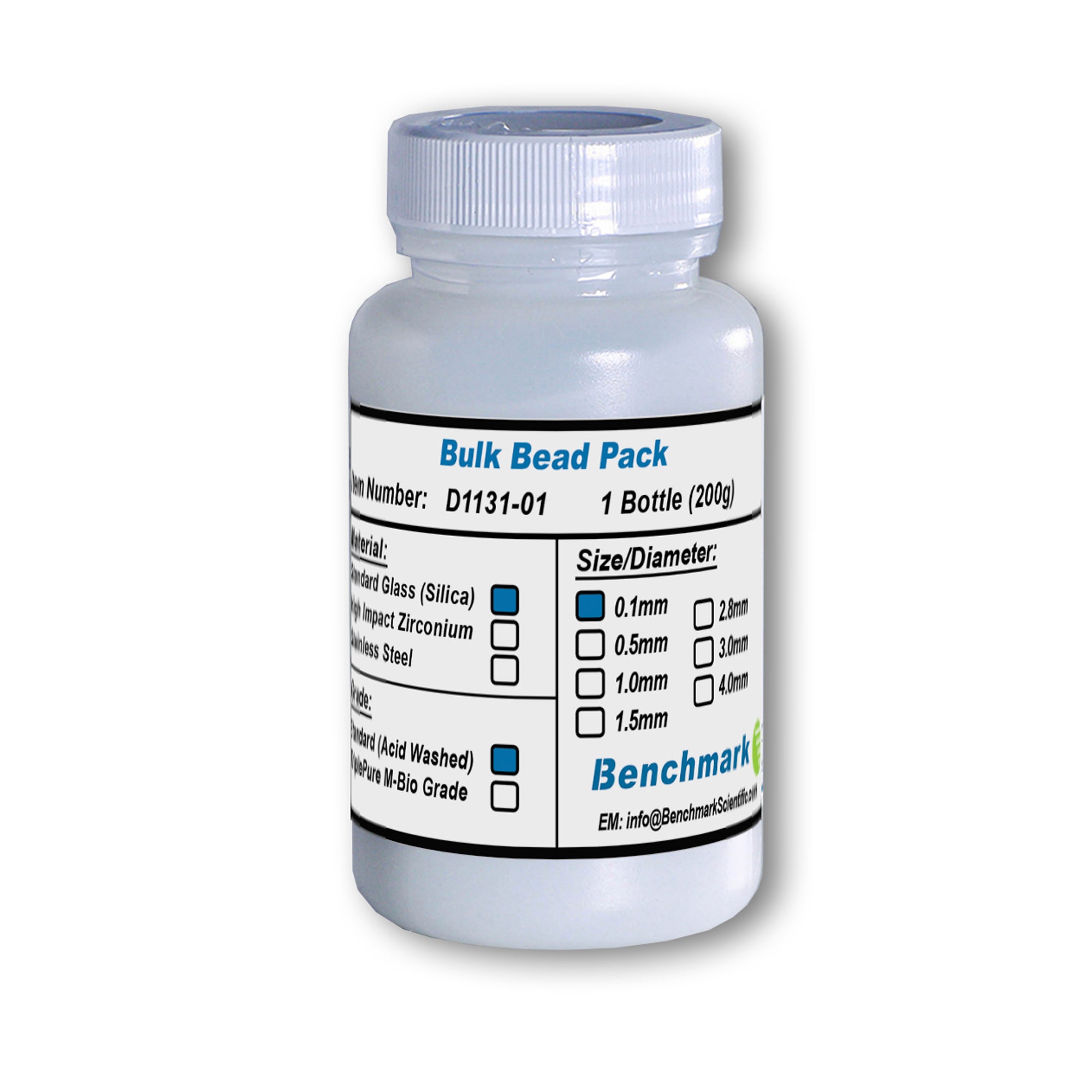 benchmark Scientific 0.1mm Glass Beads D1131-01