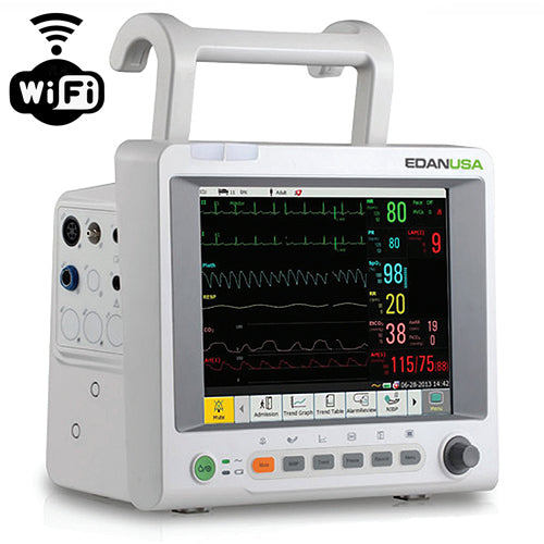 EDAN 10.4" Patient Monitor, ECG, Resp., NIBP, SpO2, Temp., PR, WiFi™, iM60 - MedLabAmerica.com