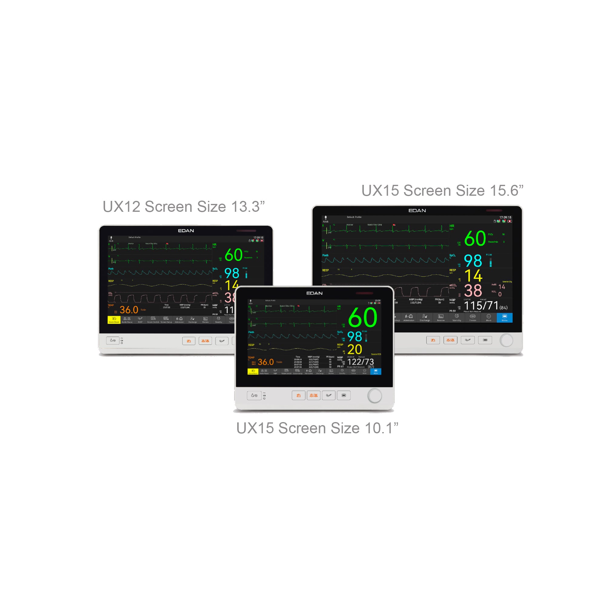 EDAN UX12 Vital Signs Monitor 