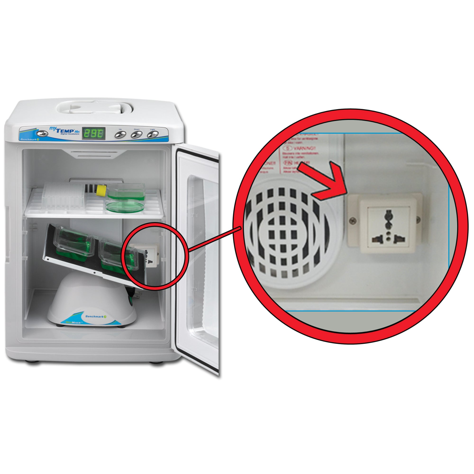 Benchmark Scientific H2200HC MyTemp Mini Digital Incubator with Heating and Cooling