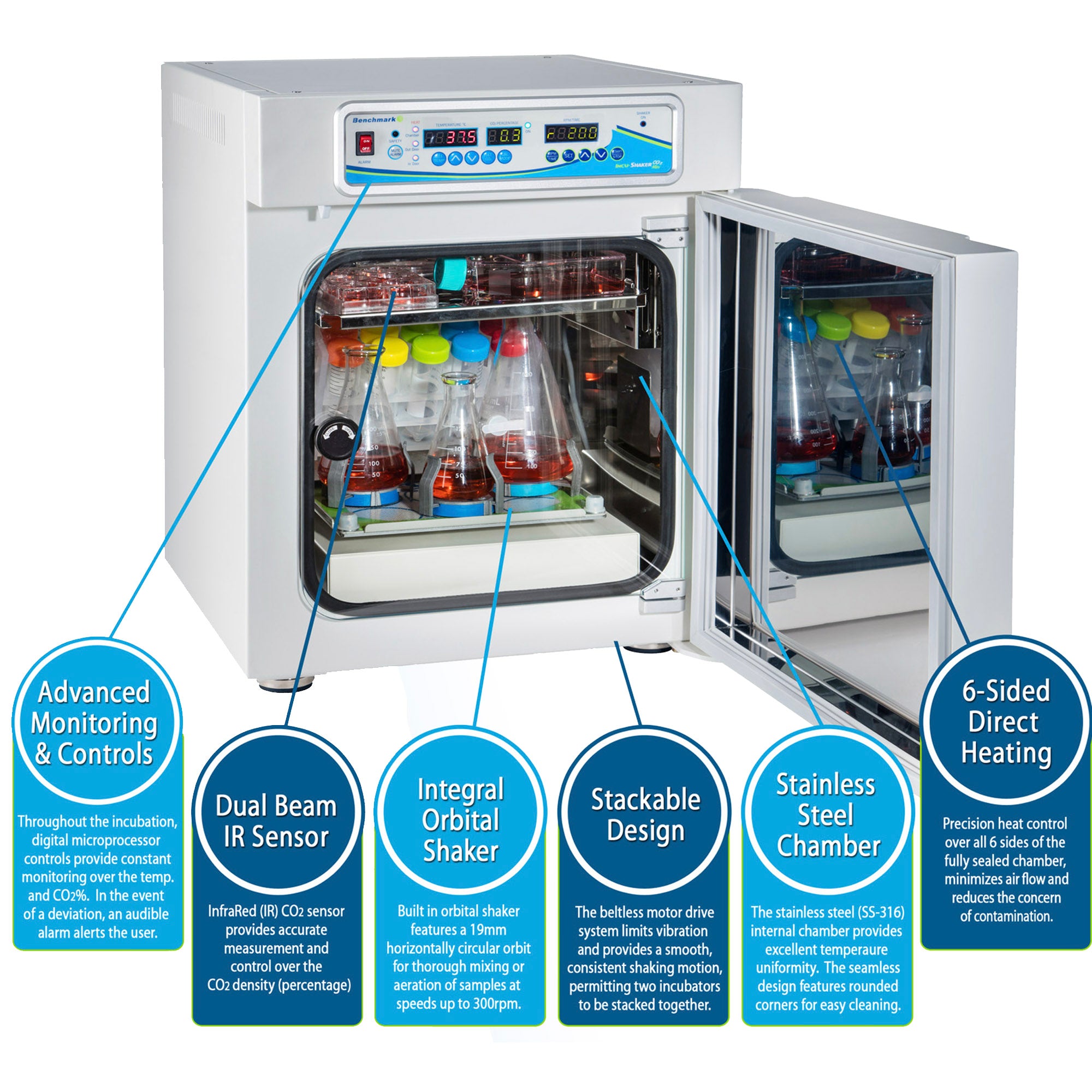 Benchmark Scientific H3501 IncuShaker Mini Incubator Shaker