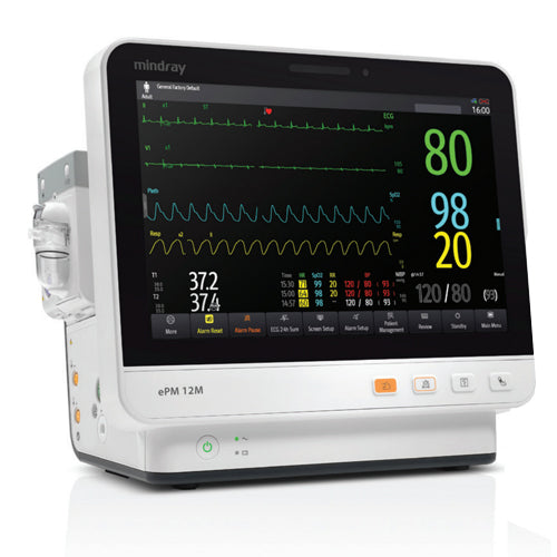 Mindray ePM 12M Patient monitor Nellcor SpO2 121-001894-00