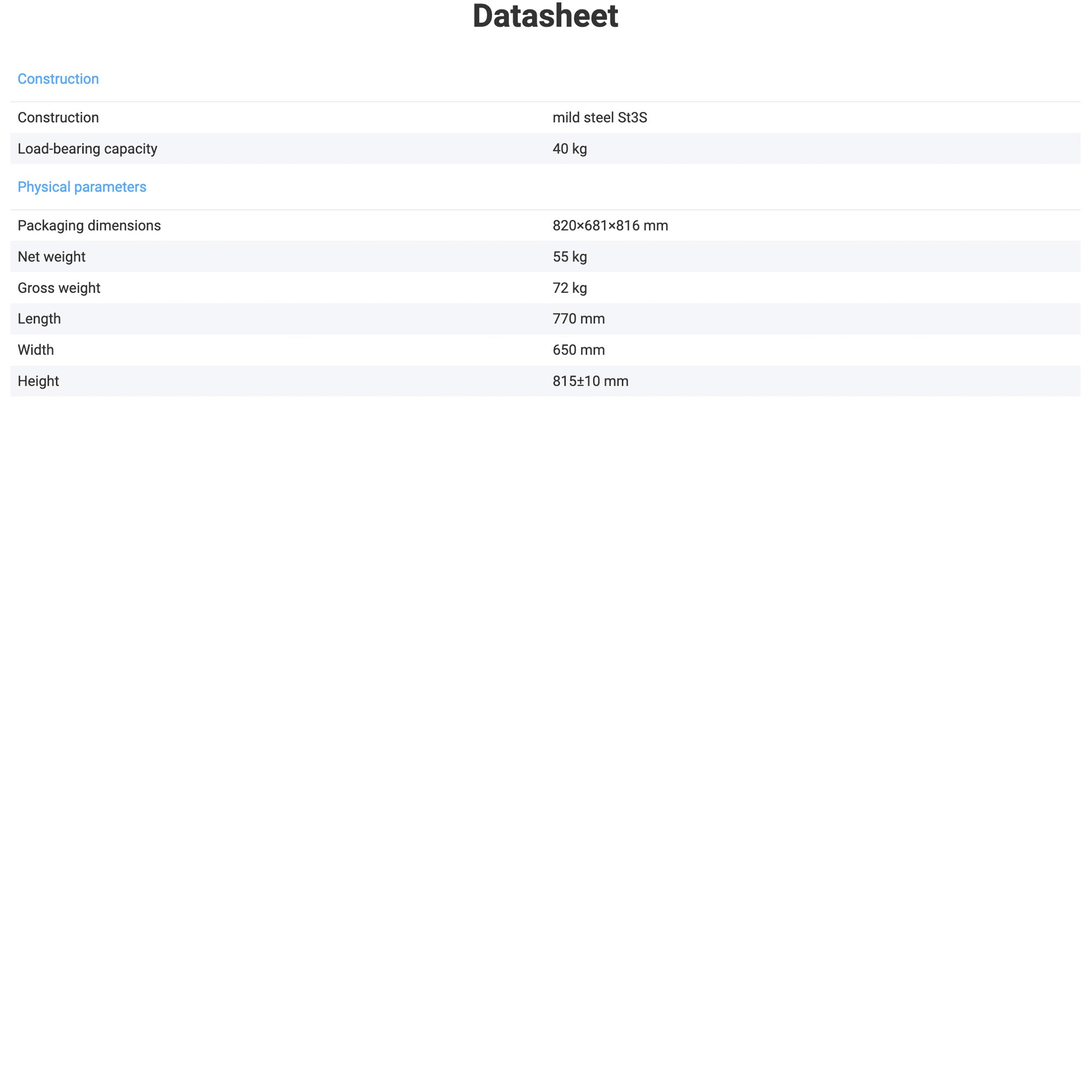 Radwag® SAP/C Anti-vibration Table WX-004-0145