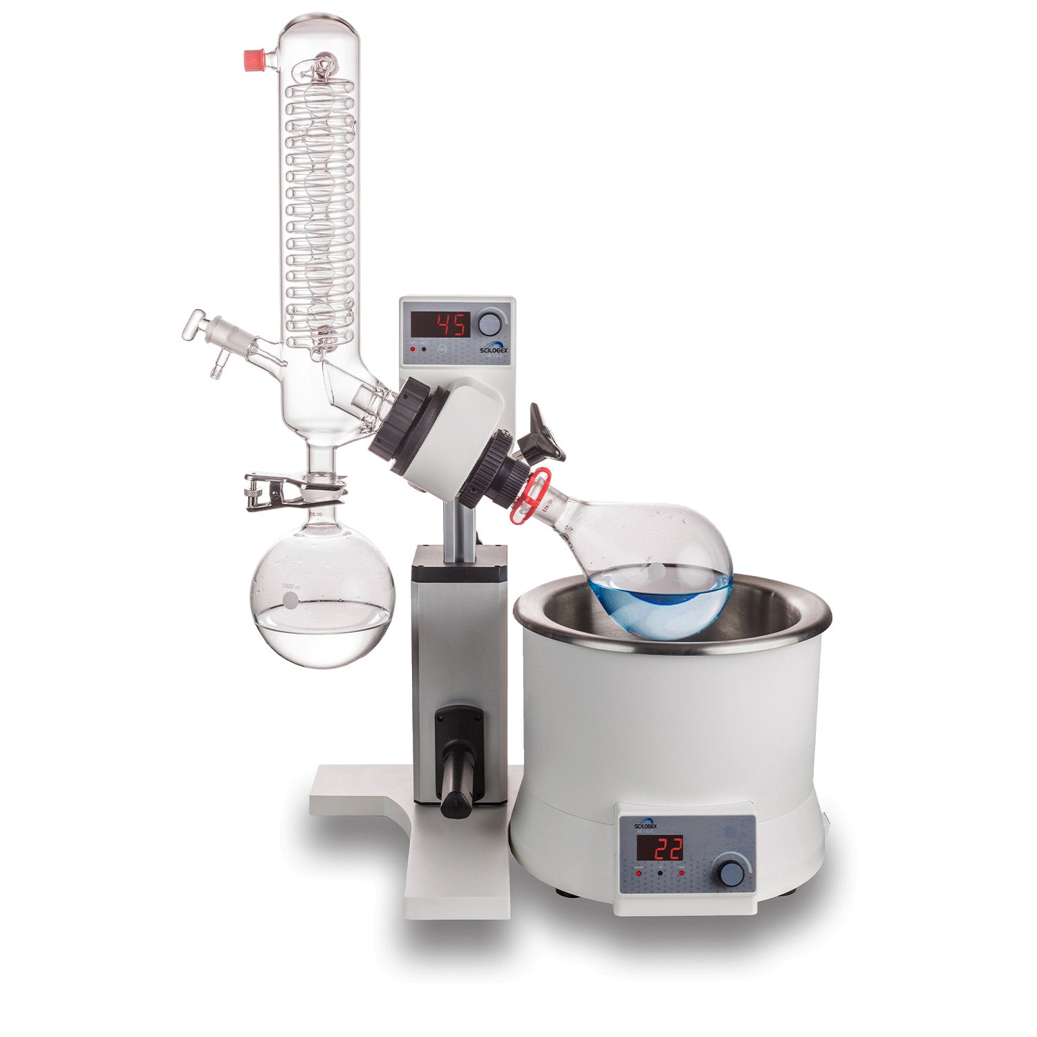 Scilogex® SCI100-S® Manual Lift Rotary Evaporator w/Glassware, 6030120211