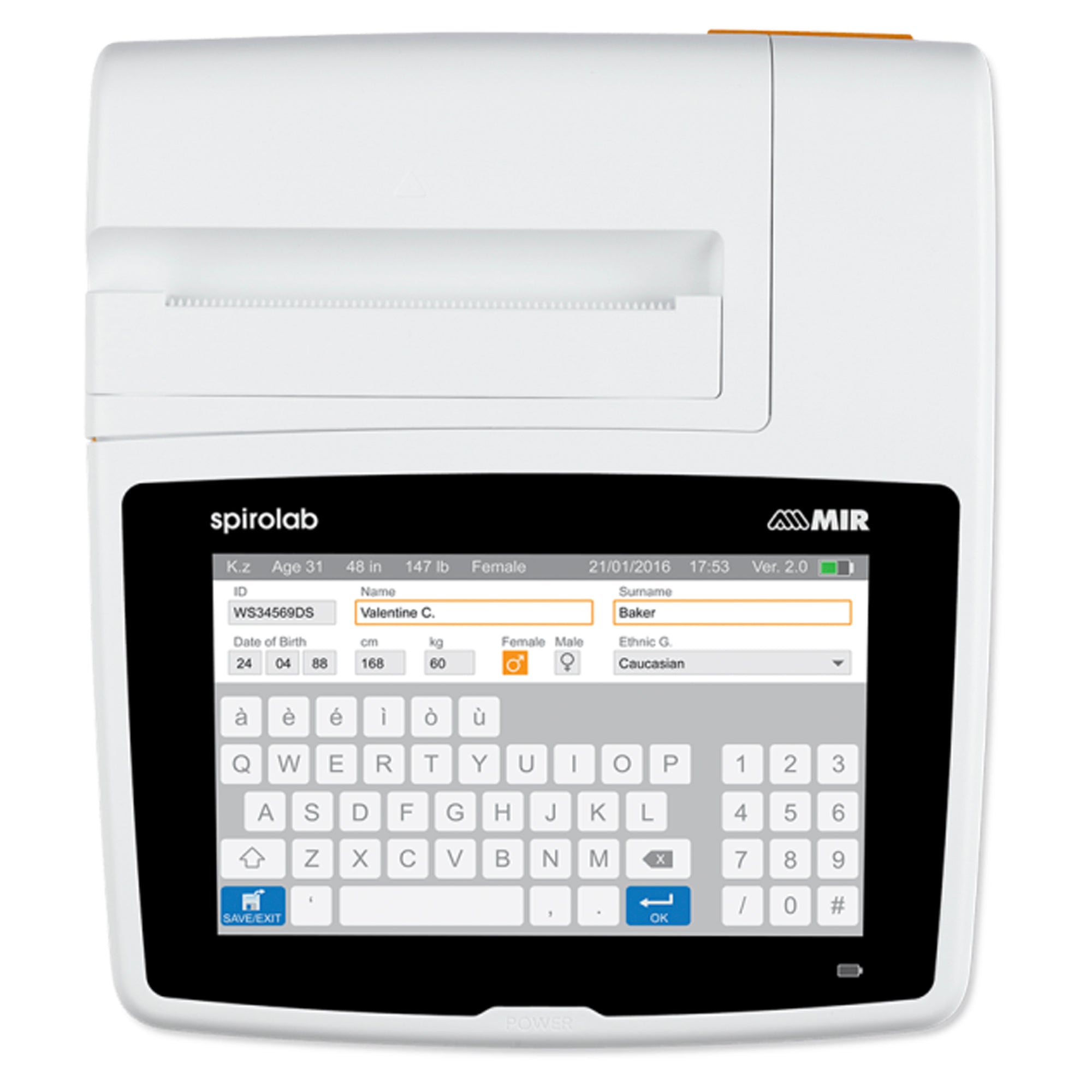 Mir Spirolab Desktop Spirometer 911080