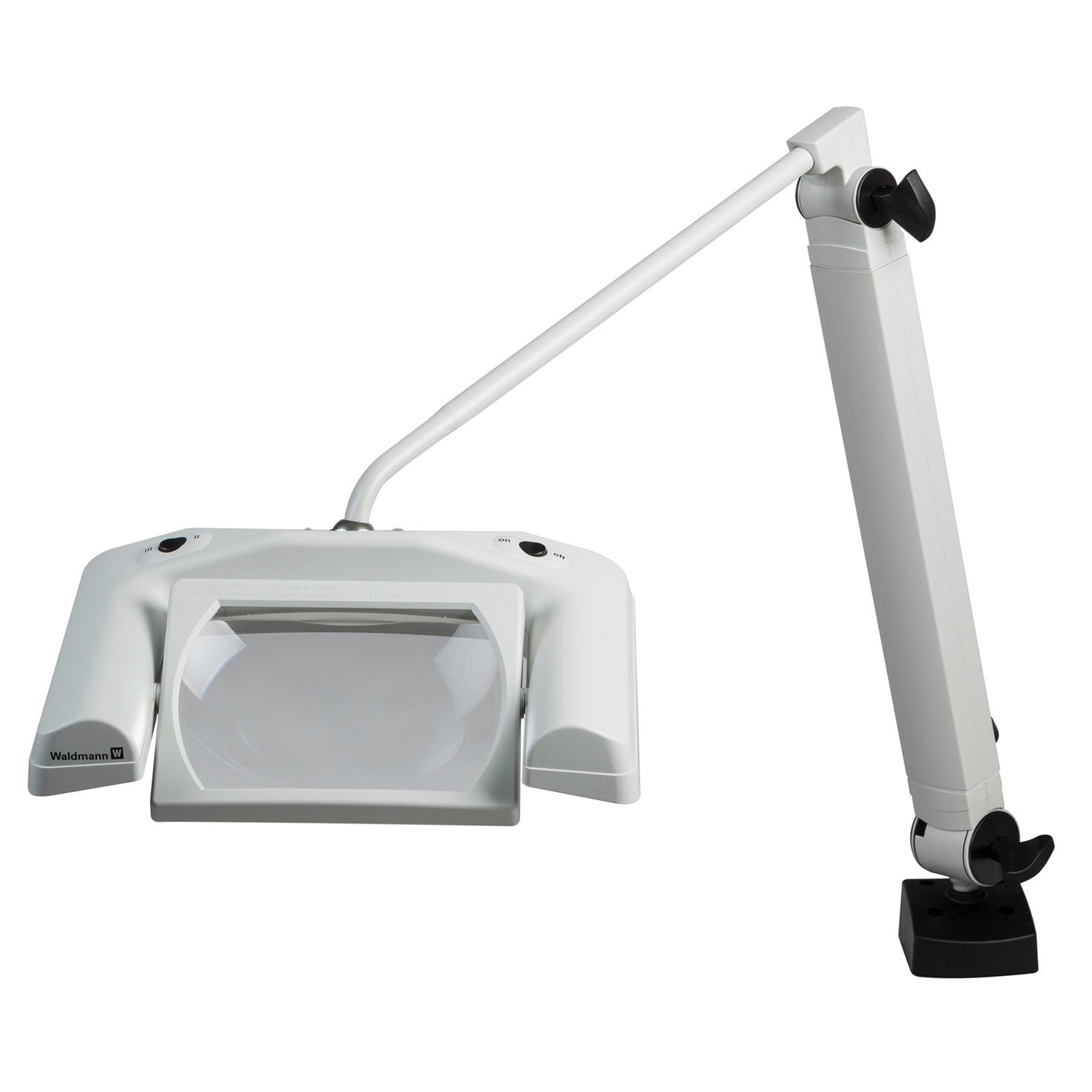 Waldmann OmniVUE® LED Magnifying Luminaire, 35" Reach, Clamp, 113178005 - MedLabAmerica.com