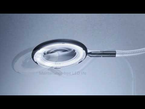 Waldmann 113142M10 Ring LED Magnifier, 5.3d, 16" - Clamp